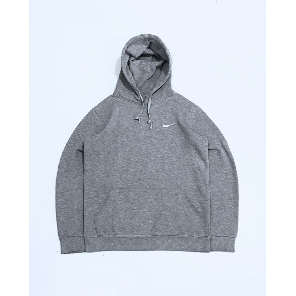 Nike Basic Small Swoosh Hoodie Grey