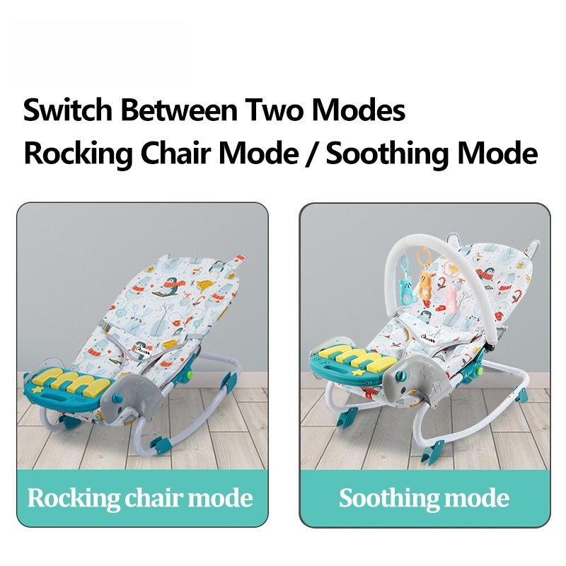 MusikLipat Baby Bouncer/ Bayi Ayunan /Bayi Bouncer Rocker Kursi Goyang Manual Bayi Lipat Otomatis