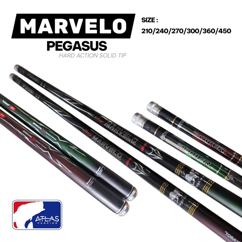 Joran Tegek Carbon Pegasus Marvelo Spek kaku