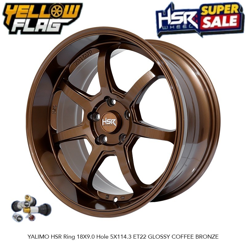 Velg racing ring 18 pelek hsr yalimo r18 celong untuk innova terios xpander alphard xforce crv dll