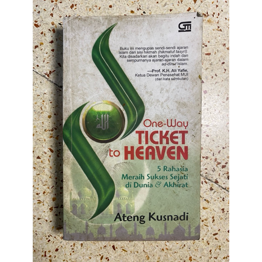 BUKU ATENG KUSNADI ONE WAY TICKET TO HEAVEN