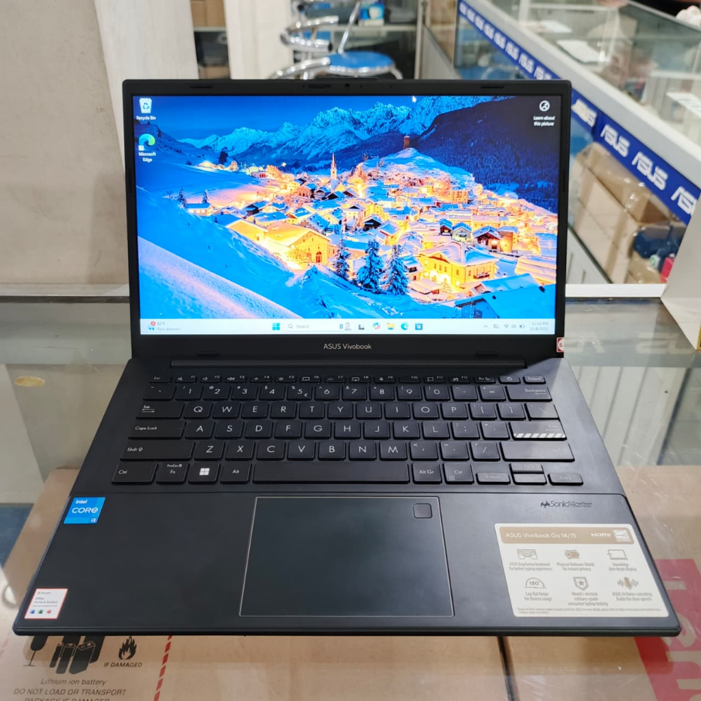 LAPTOP ASUS VIVOBOOK GO CORE i3 RAM 8 GB SSD 512 GB LAYAR 14" GARANSI 1 BULAN
