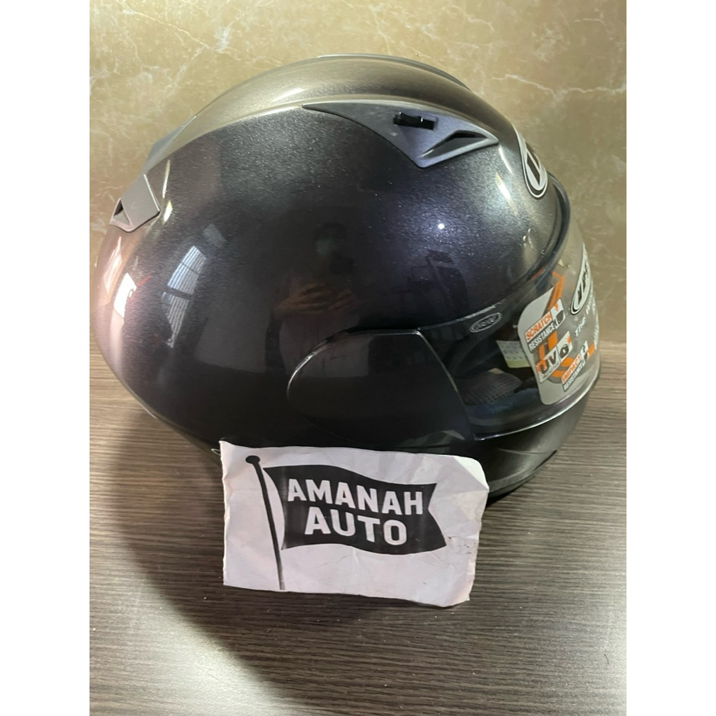 original helm ink cl1 anti scratch 2 visor solid clear gunmetal size L R6