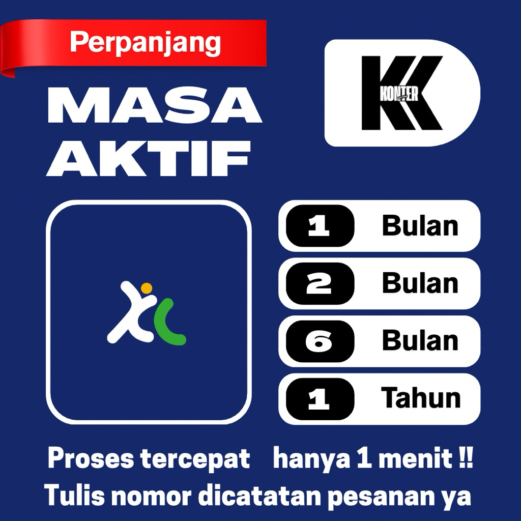 READY (MASA AKTIF XL 1TAHUN)