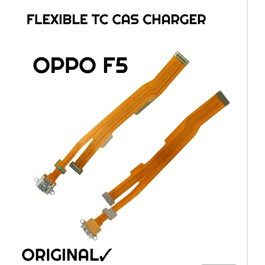 Flexible Tc Cas Charger Oppo F5 Original