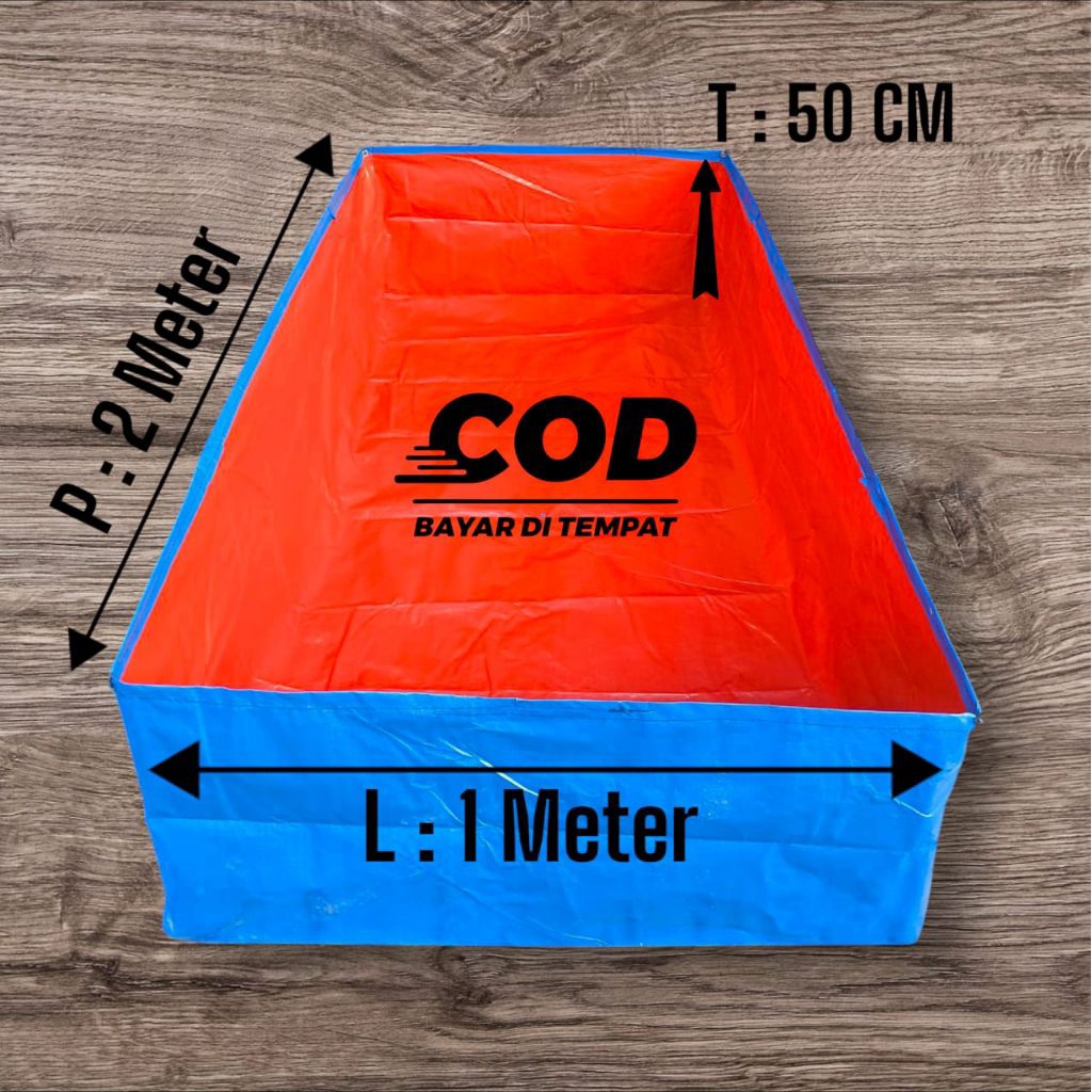 Kolam Terpal Kolam Ikan 200×100×50 Kolam Ikan A3