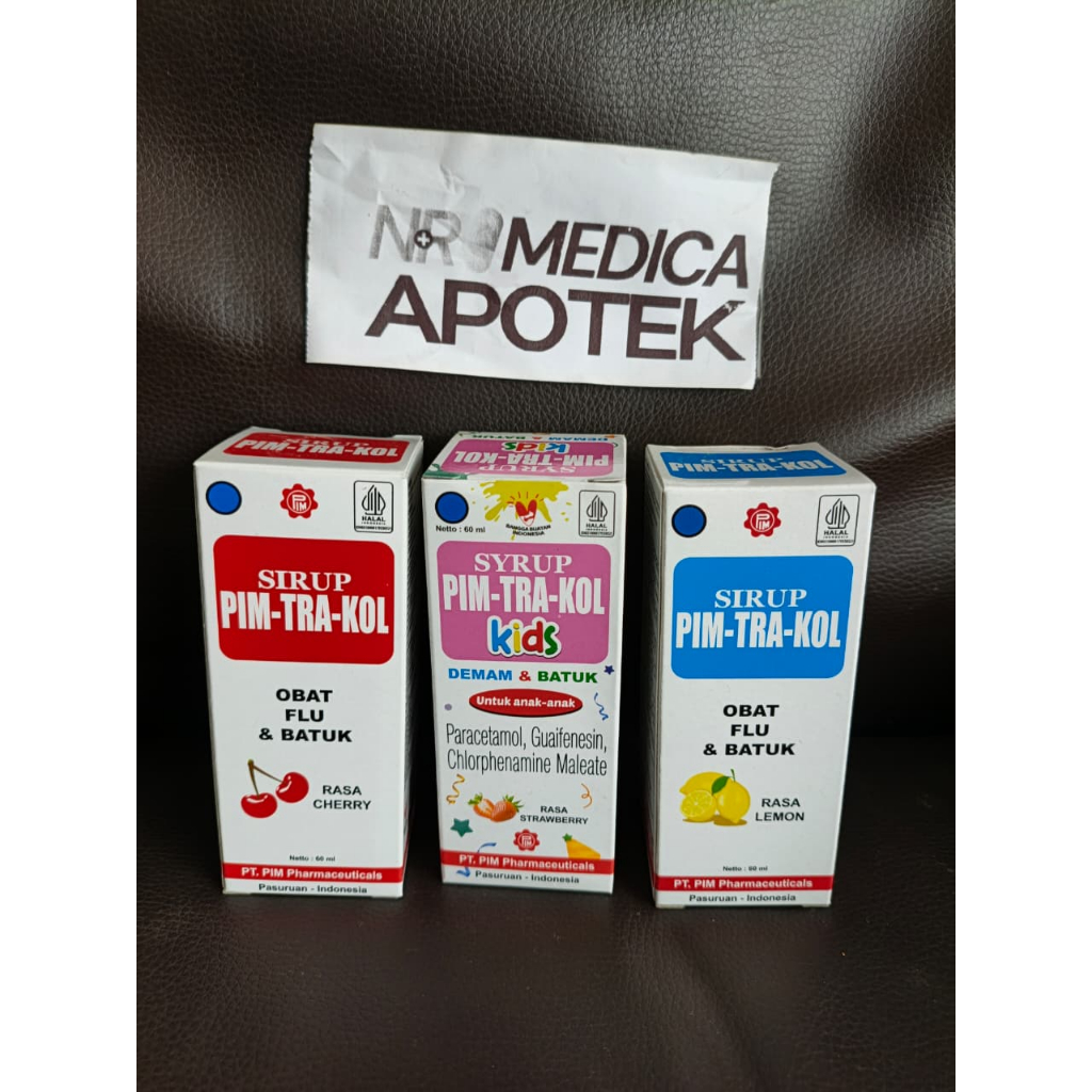 PIM-TRA-KOL sirup / PIM-TRA-KOL Kids / obat batuk pilek influenza pada anak 60ml