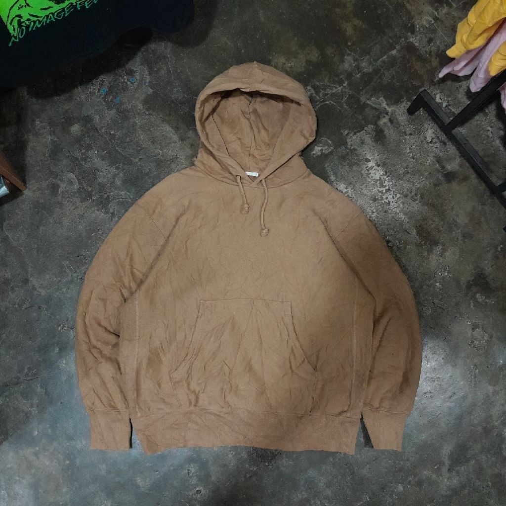 GU UNIQLO HOODIE BROWN MILK