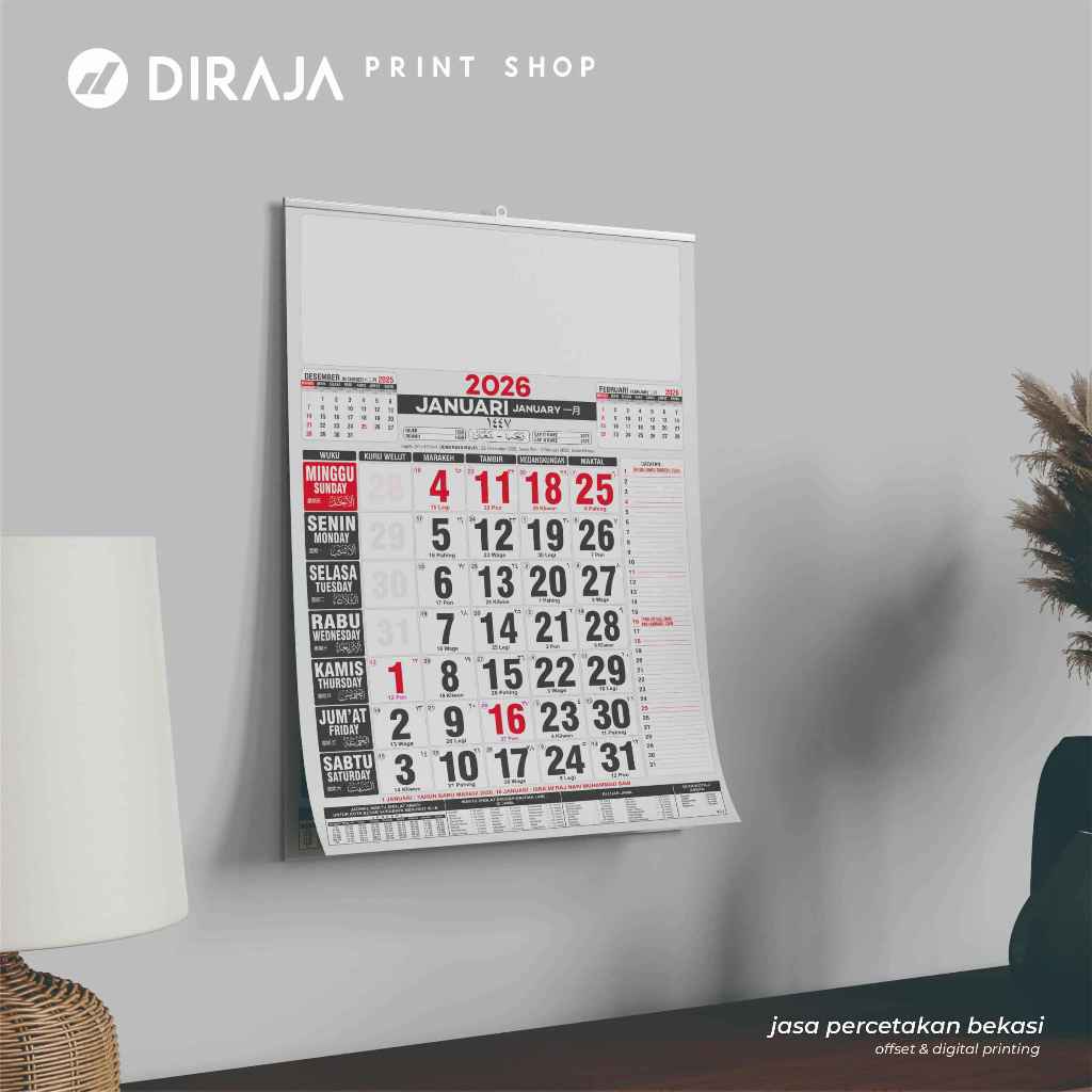 Kalender 2026 + Cetak Kop Iklan
