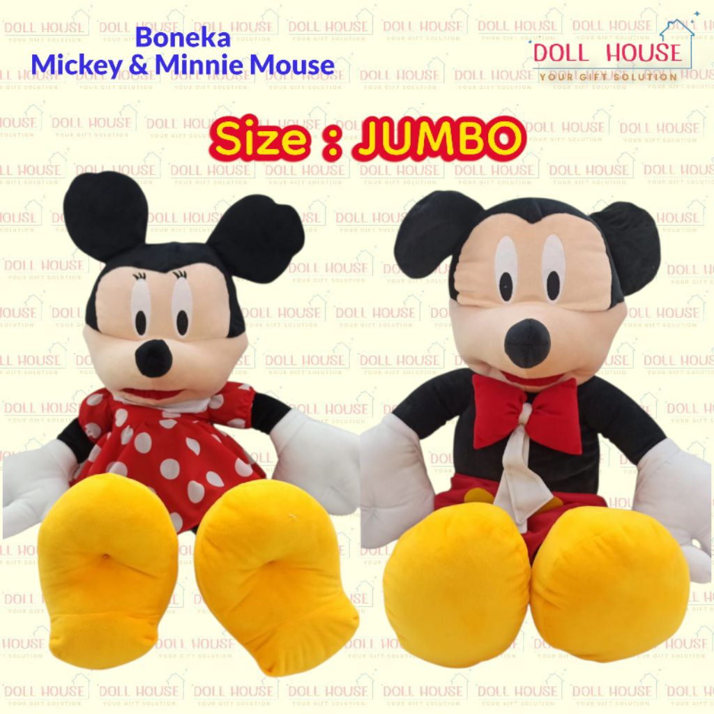 Boneka Mickey Mouse / Boneka Minnie Mouse / Boneka Mickey Minnie Mouse / Boneka Micky Mouse / Boneka