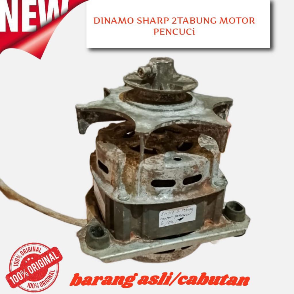 DINAMO MESIN CUCI SHARP 2TABUNG MOTOR PENCUCI