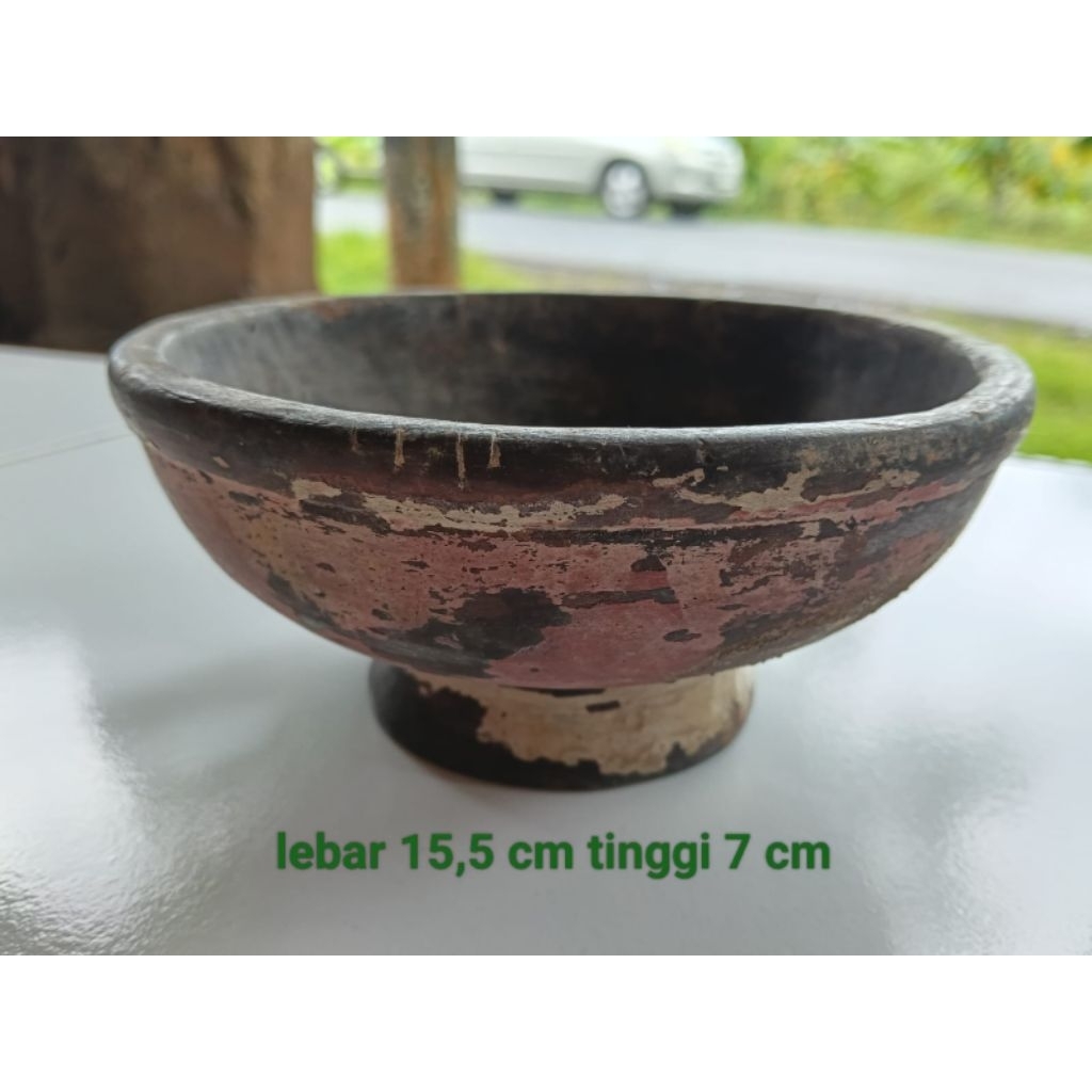 bokor mangkuk kayu jadul kuno lawasan antik