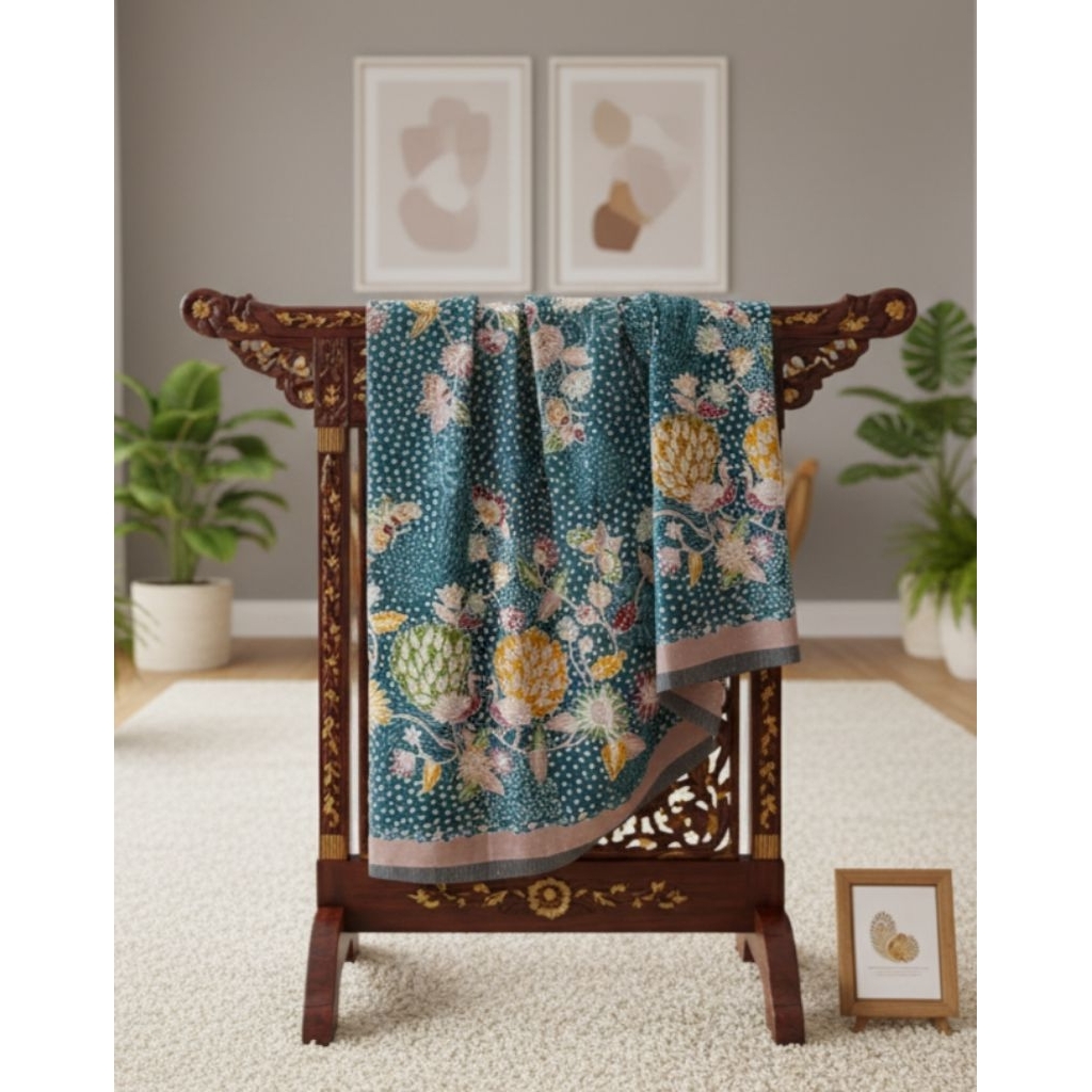 Emerald-Mocha Kain Batik Asli Tulis Lasem Batik Tulis Batik Lasem