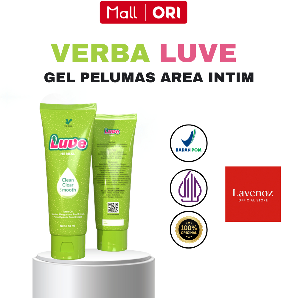 Verba Luve Herbal Pelumas Gel S eks Pria & Wanita 50 ml Aman BPOM