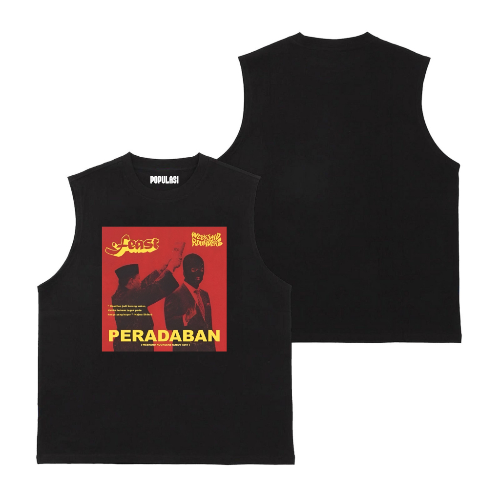 Populasi Singlet Lekbong Feast Peradaban  | Tanktop Unisex Lekbong