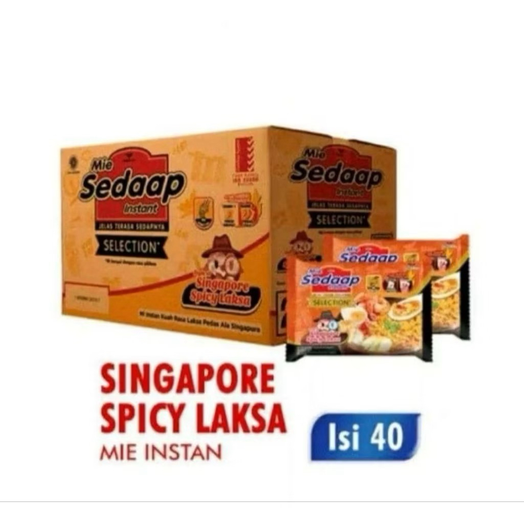 MIE SEDAAP SELECTION SINGAPORE SPICY LAKSA 1 DUS