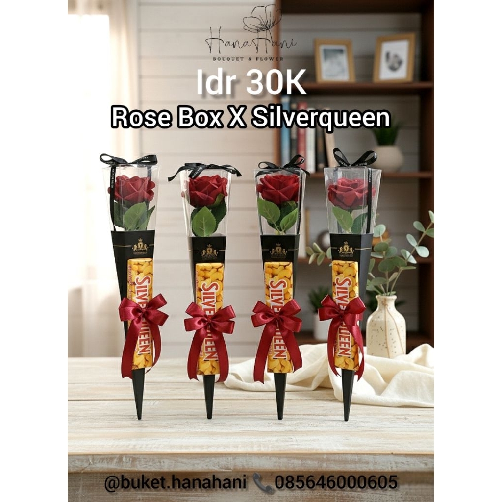 rose box dan silverqueen kado guru kado valentine kado ibu