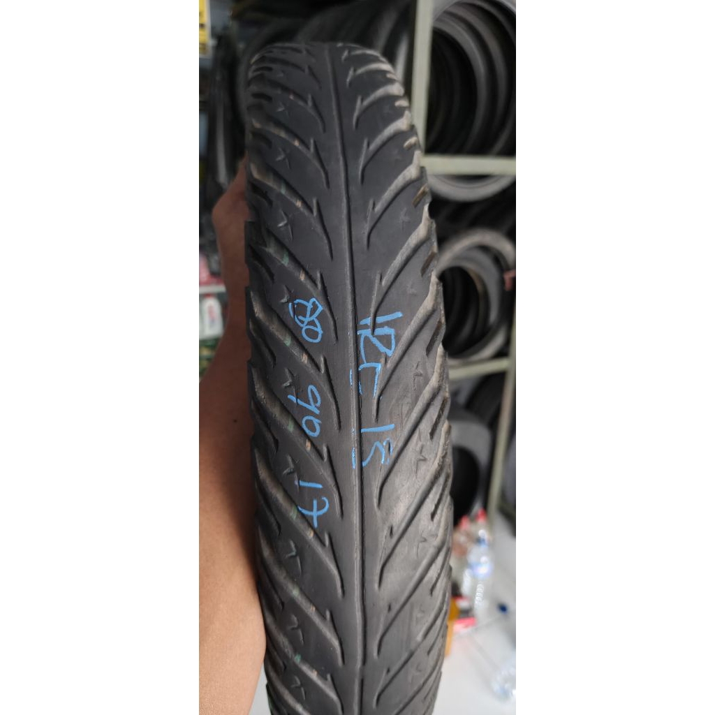 BAN bekas ory copotan IRC NR72 BINTANG TUBETYPE 80/90 RING 18 NR 72 BAN LUAR depan MOTOR thunder NON