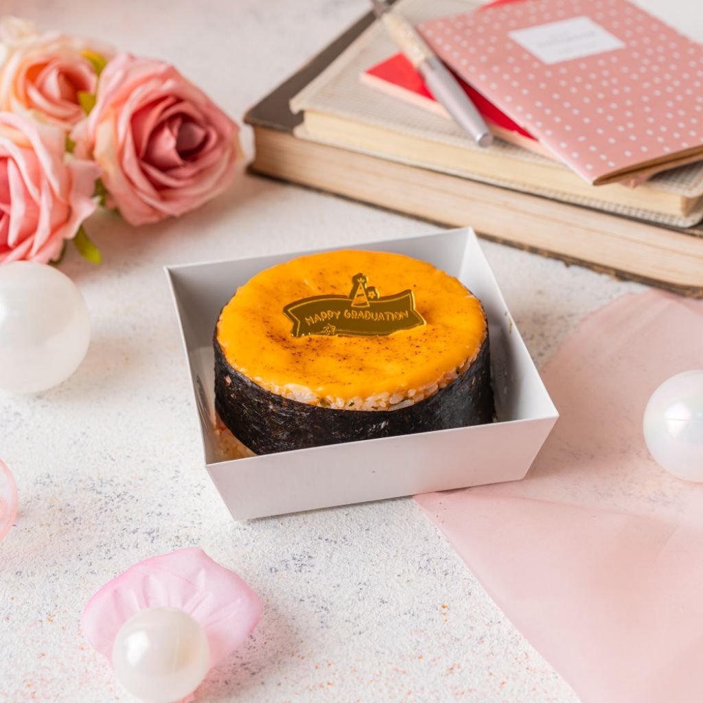 GIFT GADUATION WISUDA CAKE SALMON MENTAI RICE