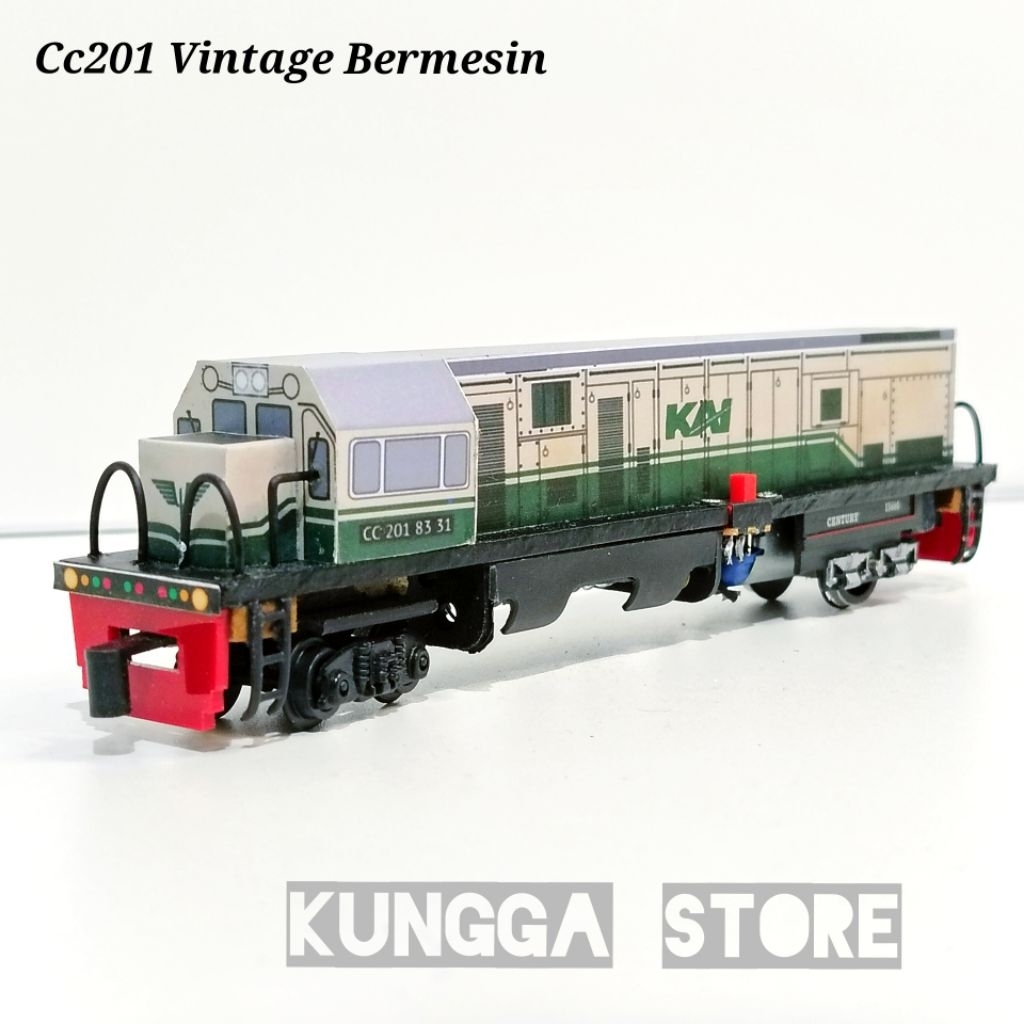 Kereta Api Indonesia CC201 Vintage Bermesin Roling Rail King