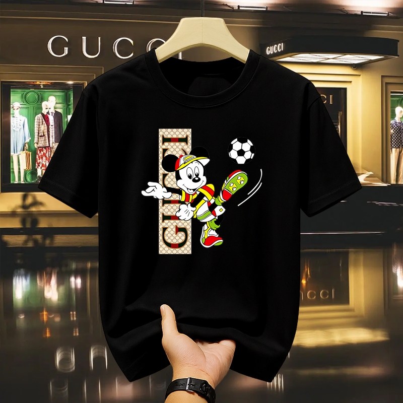 Kaos Pria GUCCI Original T-shirt Fashion Kartun Mewah & Trendi