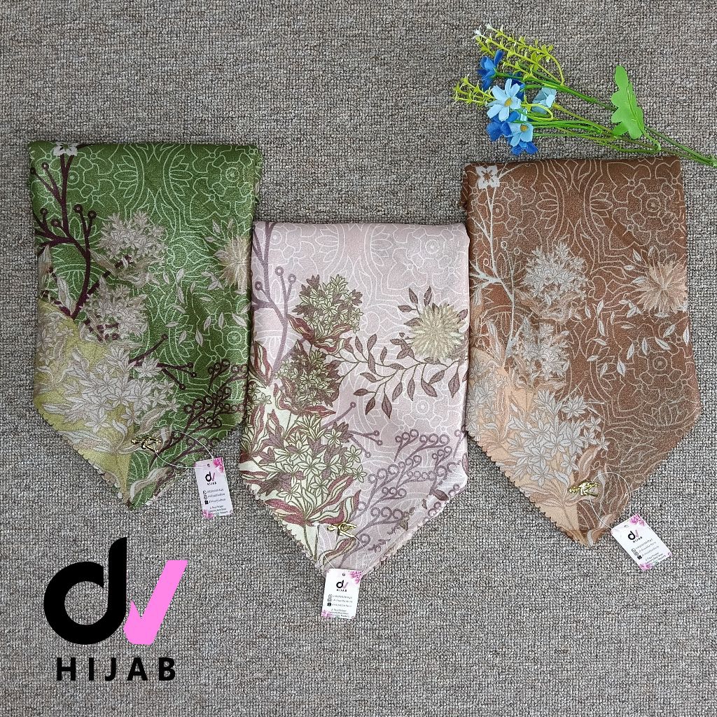 3Pcs Hijab Azara Nur Sinar Syar'i Glitter Premium/Jilbab Segiempat Motif Glitter Exclusive/Segiempat