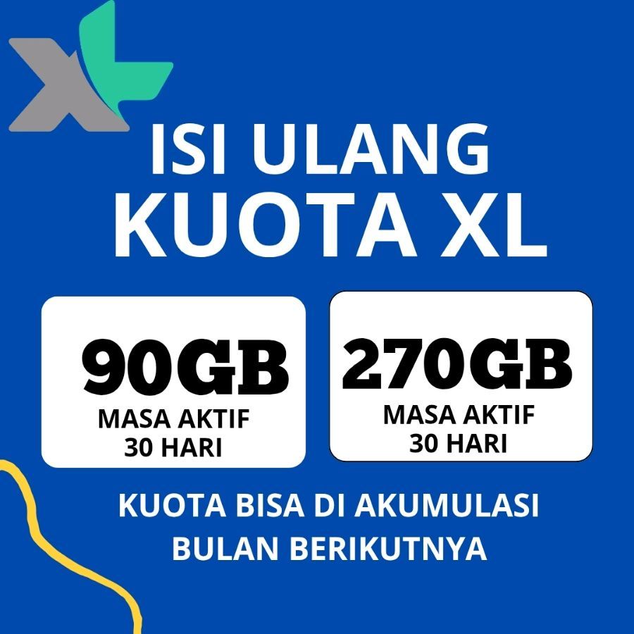PAKET DATA XL 270GB 100GB FULL INTERNET