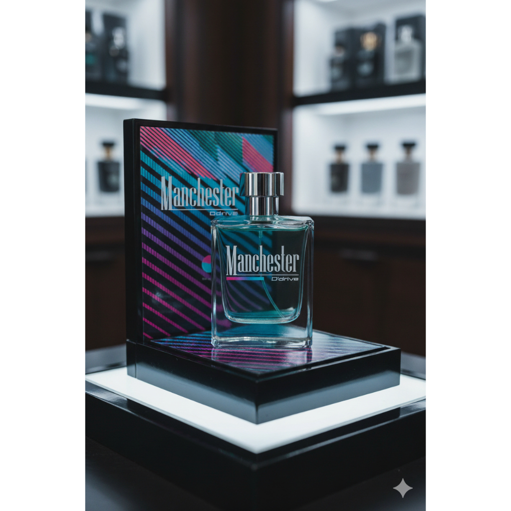 MANCHESTER D'DRIVE 100ML Parfum Pria Dewasa Wangi Blueberry dan Mint