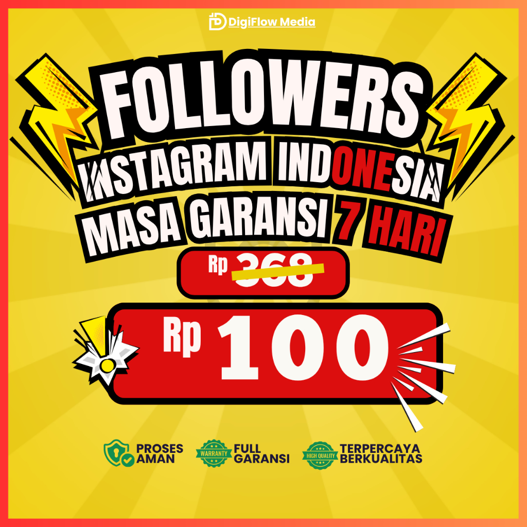 DigiFlow - Penambah Followers Instagram Indonesia Aktif Pengikut IG Indo Bergaransi dan Berkualitas
