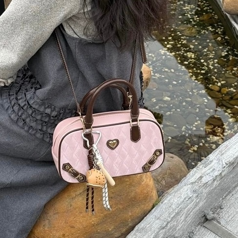 Handbag Heart charm Wanita Korea Style  / tas pink lucu tas aesthetic coquette import premium / tas 