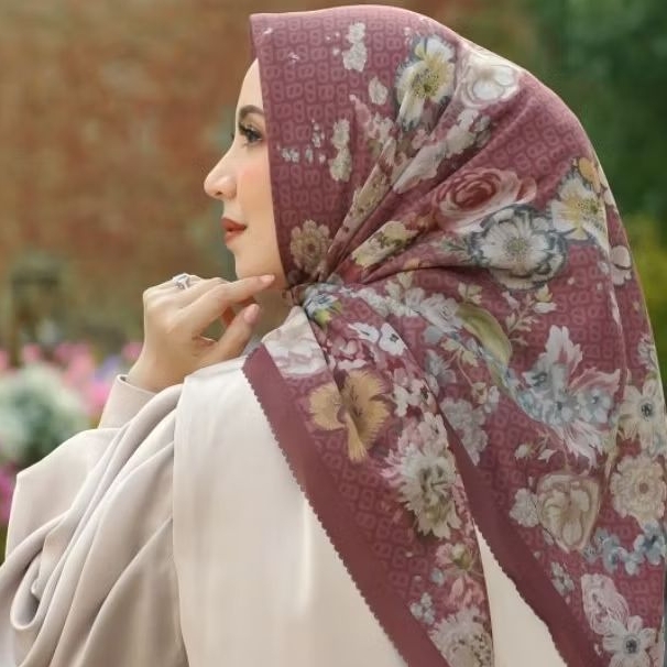 Blume Rose brown XL Buttonscarves