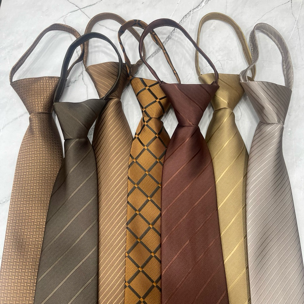 Dasi pria instan langsung pakai 50cm x 7,5cm anti ribet anti repot simpel dan praktis