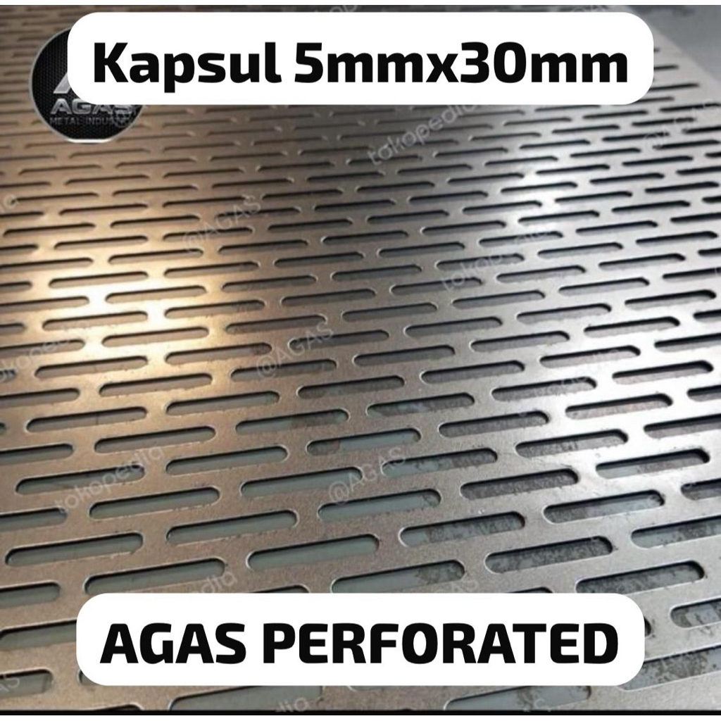 PLAT LUBANG PERFORATED KAPSUL 2 VARIAN