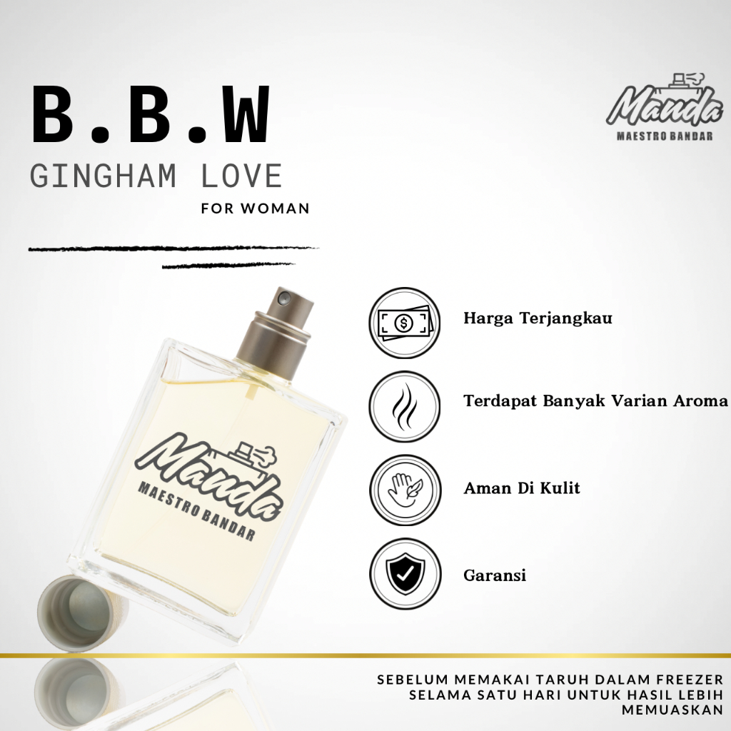 Parfum Cewek B.B.W Gingham Love Manda Aromatic