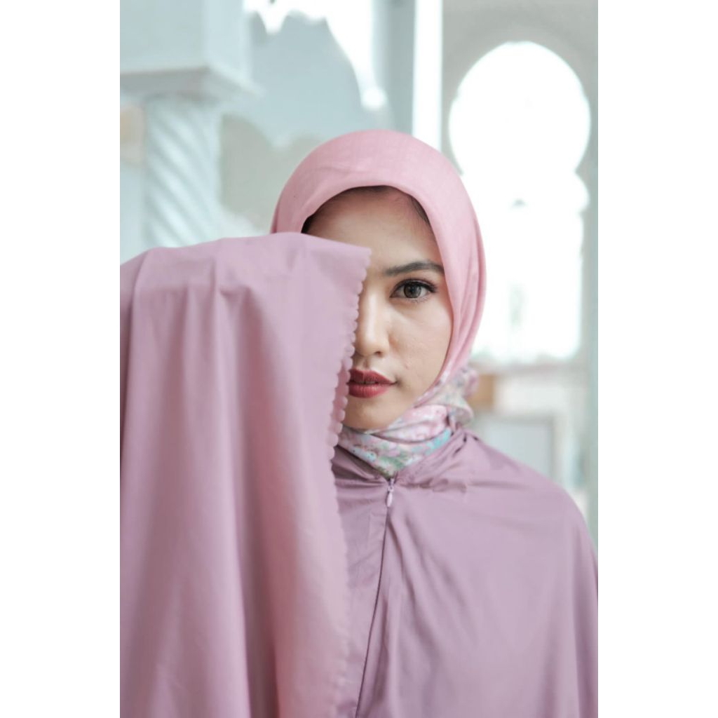 MUKENA TRAVEL PARASUT  KOREA BAHAN PARASUT