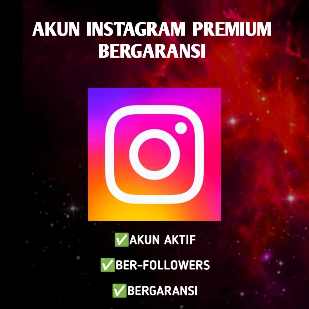 AKUN INSTAGRAM AKTIF BERGARANSI