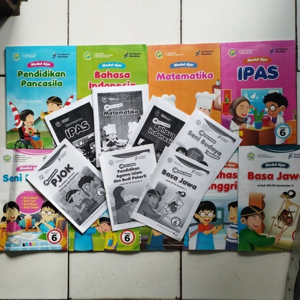 LKS KELAS 6 + KUNCI (SEBAGIAN) PUSTAKA PERSADA(PH)