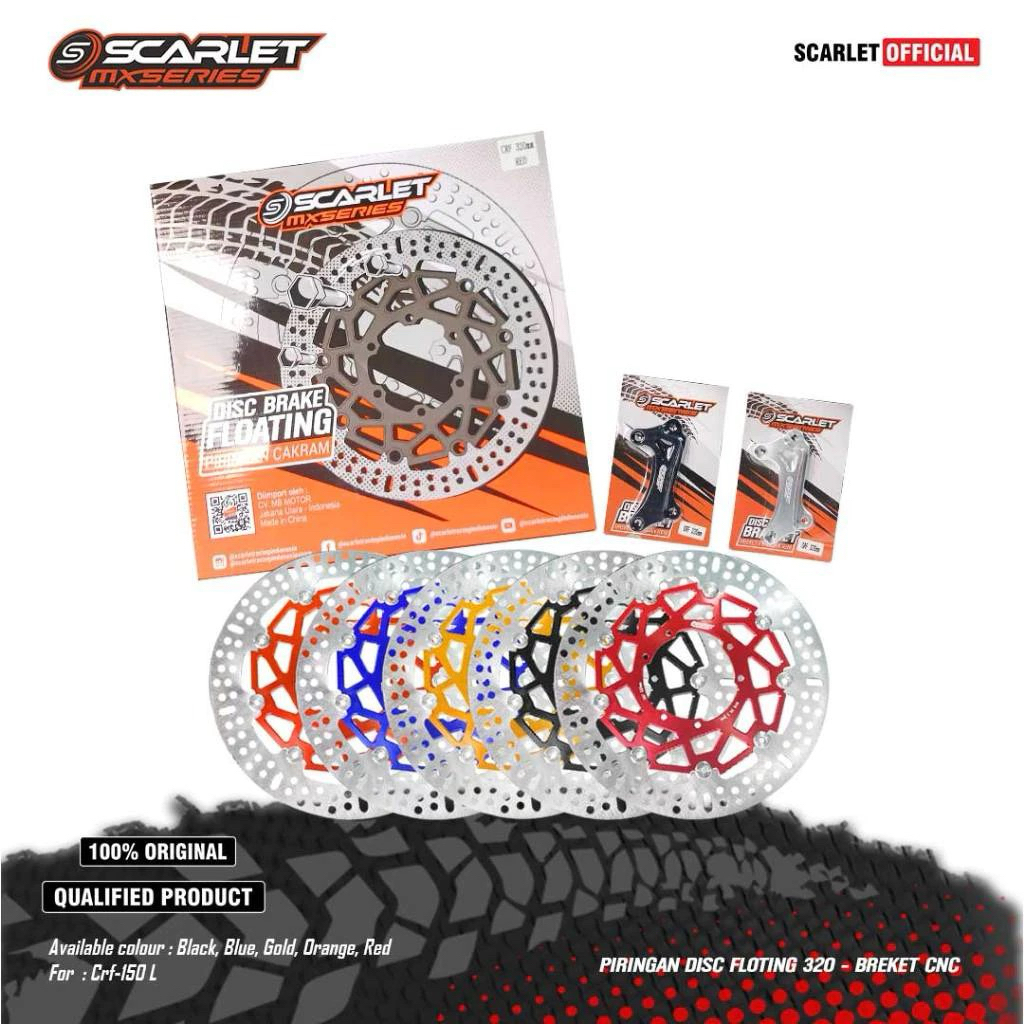 DISC BRAKE DEPAN FLOATING SCARLET CRF KLX WR