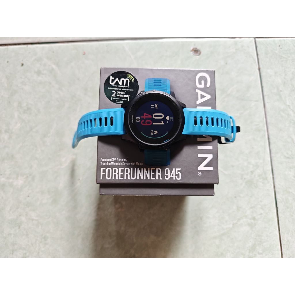 Jual Smartwatch Garmin Forerunner 945 Second Mulus Fullset Original