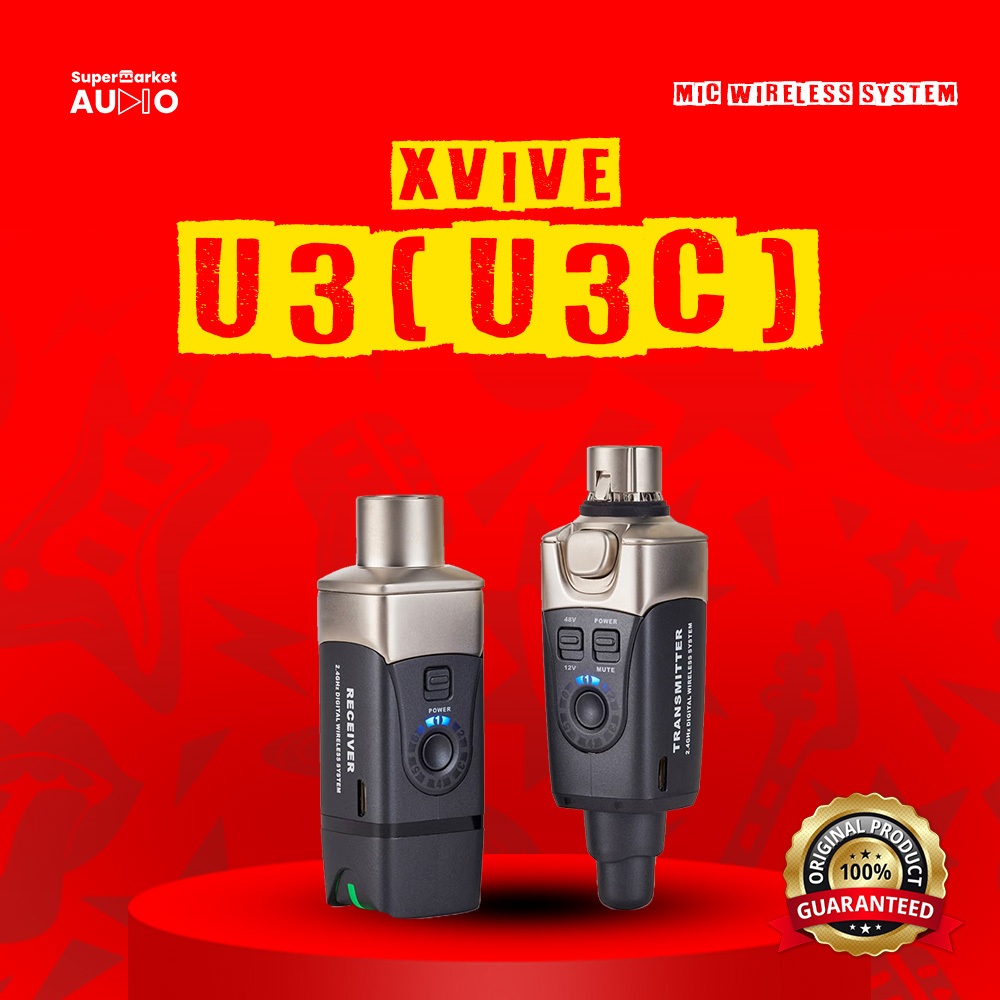 XVIVE U3 U3C Mic Cable to Wireless Plug on Microphone