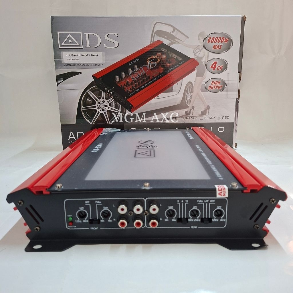 Power Amplifier ADS AD-3360 4 Channel Mosfet Amplifier