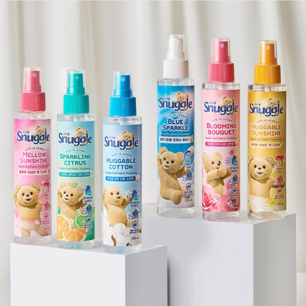 SNUGGLE fabric freshener 150ml huggable cotton / blue sparkle / mellow sunshine / blooming bouquet /