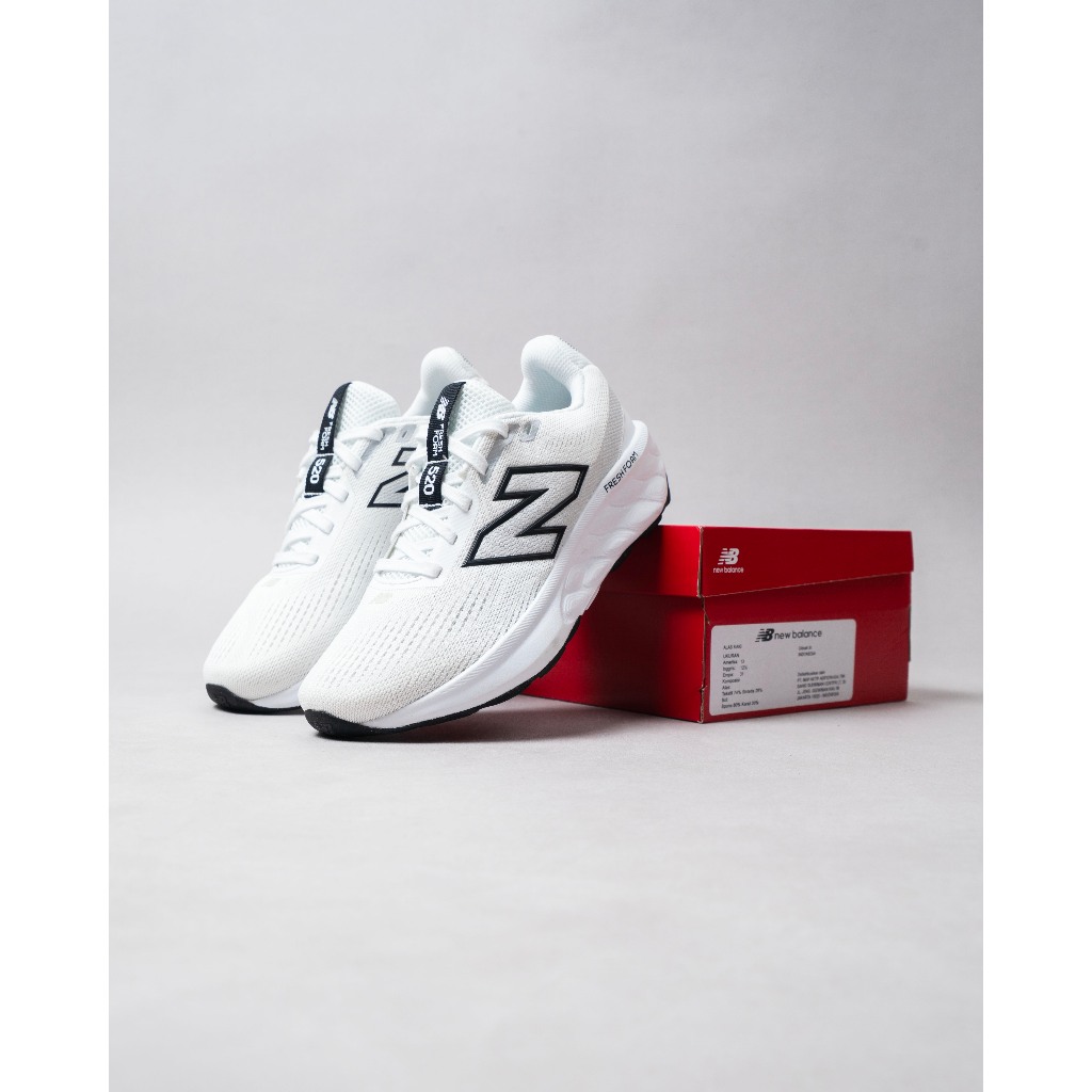 Sepatu Running / New Balance Freshfoam 520 v9 - White Black