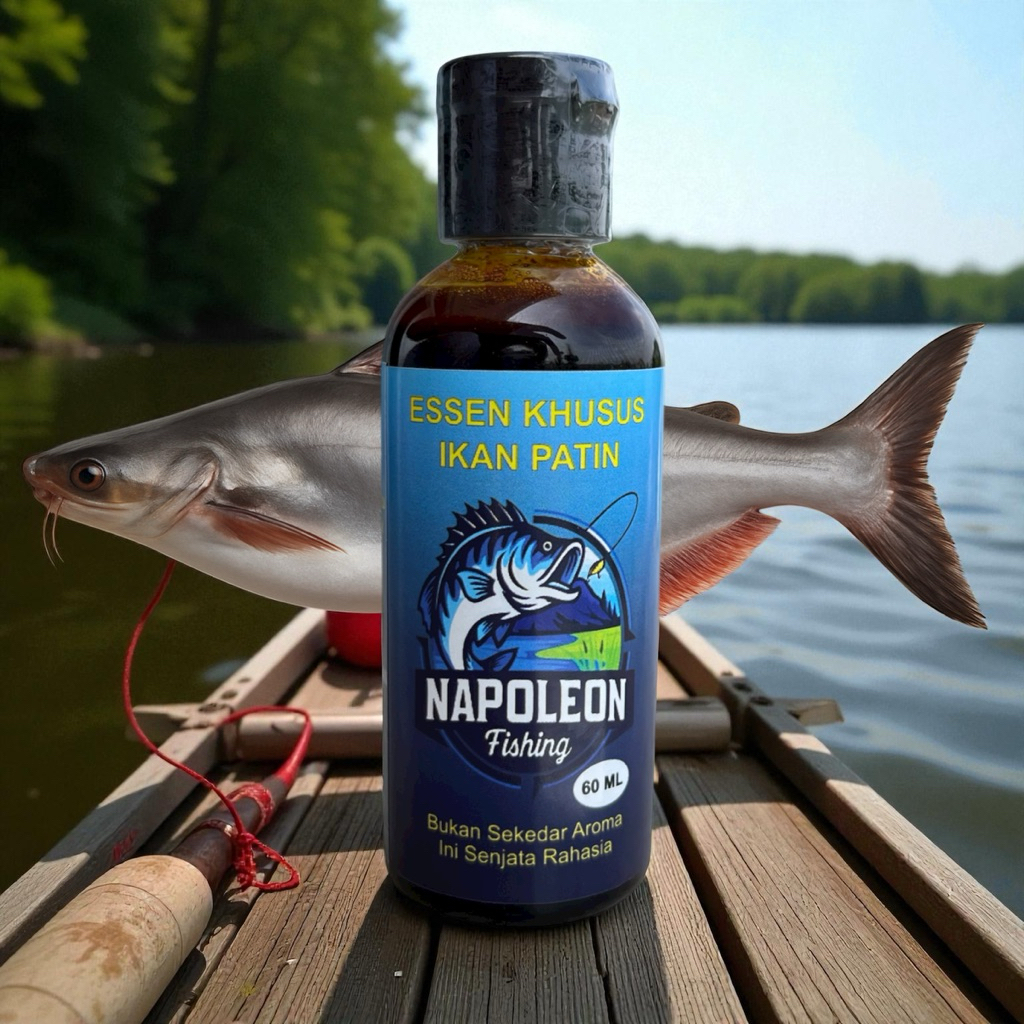 60 ML Essen KHUSUS IKAN PATIN , essen ikan napoleon untuk campuran umpan mancing ikan PATIN, harian,