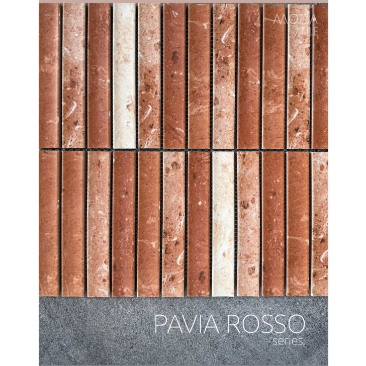 Keramik Dinding Long Striped Terracotta Aesthetic Café Resto Interior Mosaic Mozaic Mosaik Mozaik MO