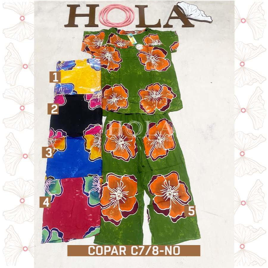 HOLA_FASH | SETELAN C7/8 CAP COPAR, SETELAN CELANA PENDEK COPAR