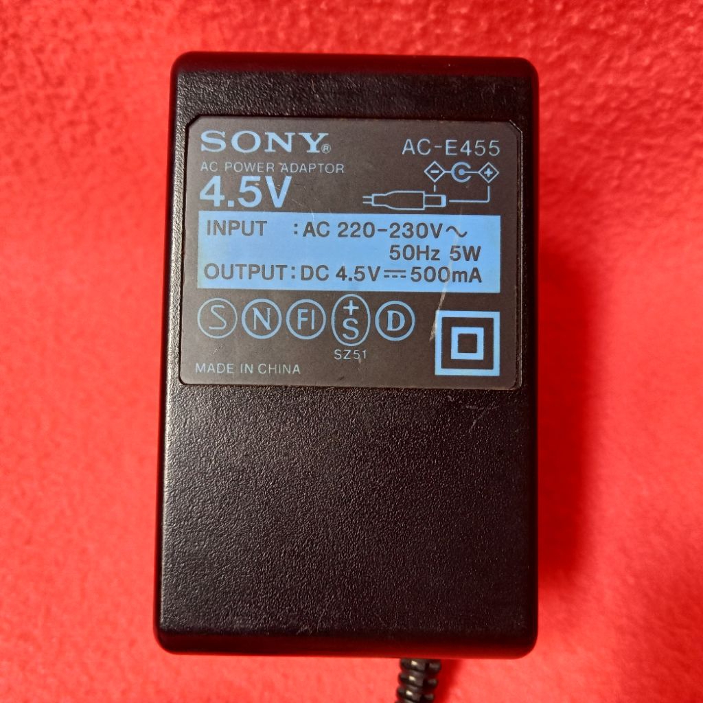 Sony AC-E455 Power Adaptor For Sony Discman CD Player