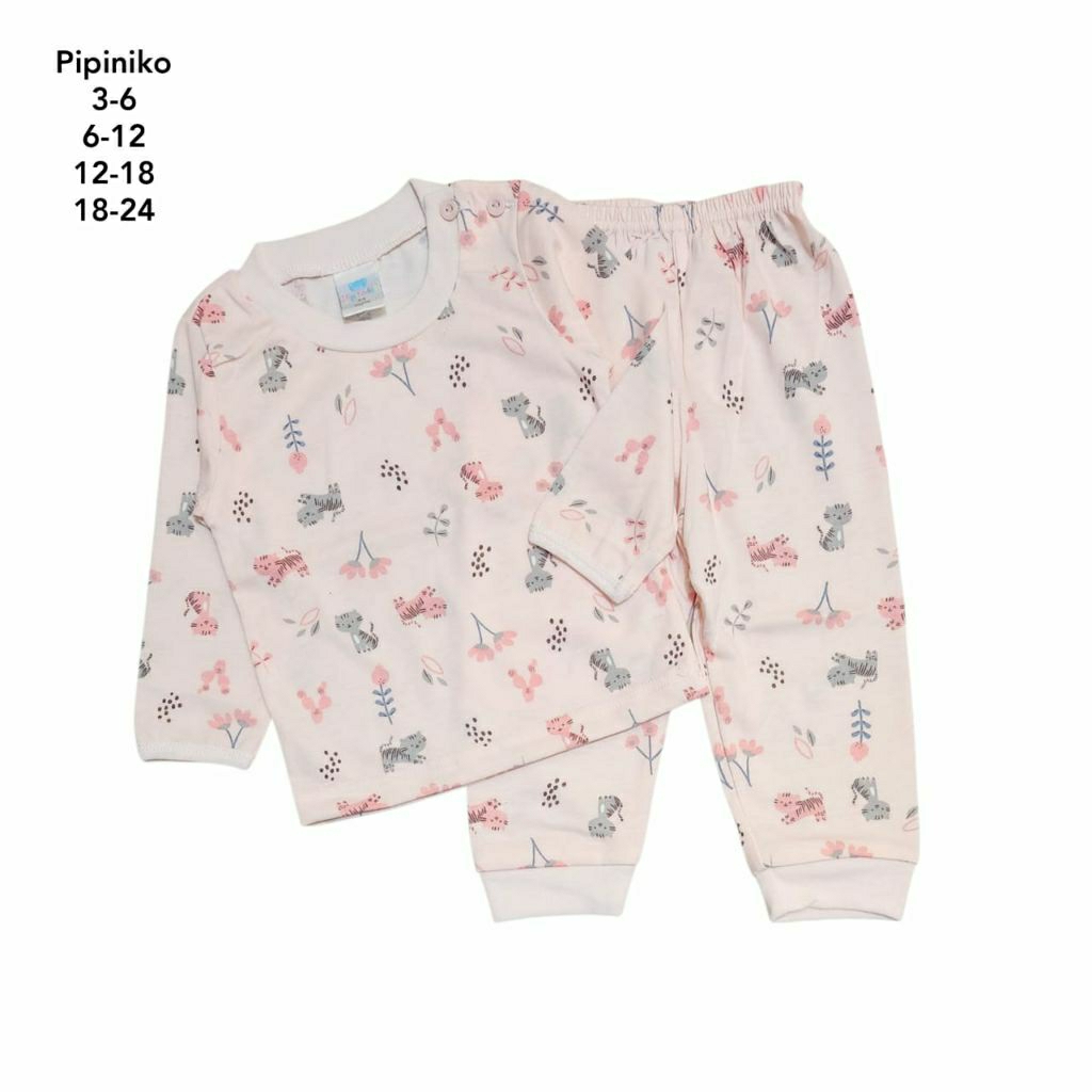 Setelan Baju Tidur Piyama Anak Cewek Baby Pipiniko Matahari