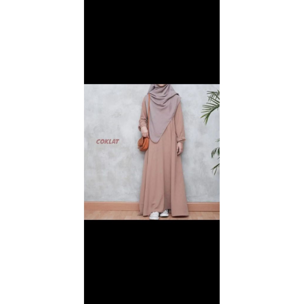 Gamis Tangan karet Busui friendly