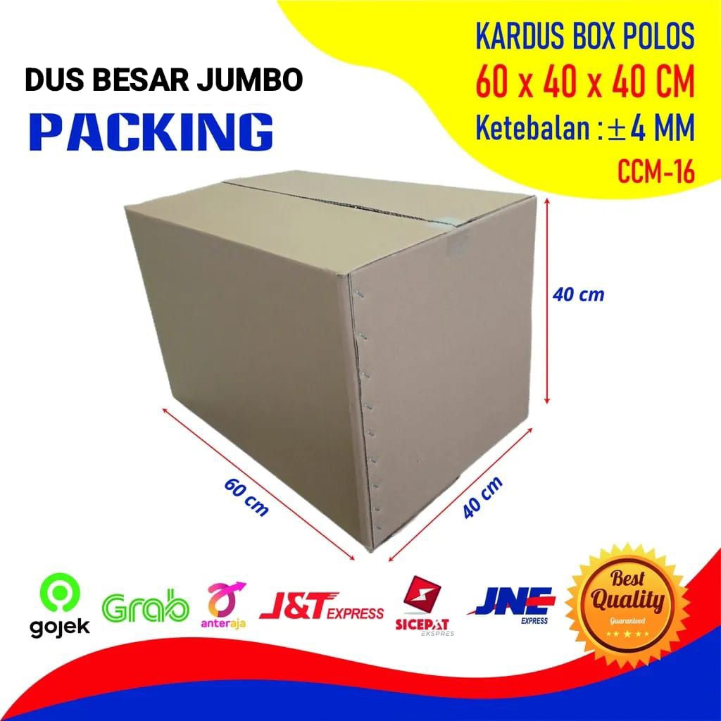 Kardus Karton Box Besar 60x40x40 CM Dus Packing Packaging Pindahan Jumbo